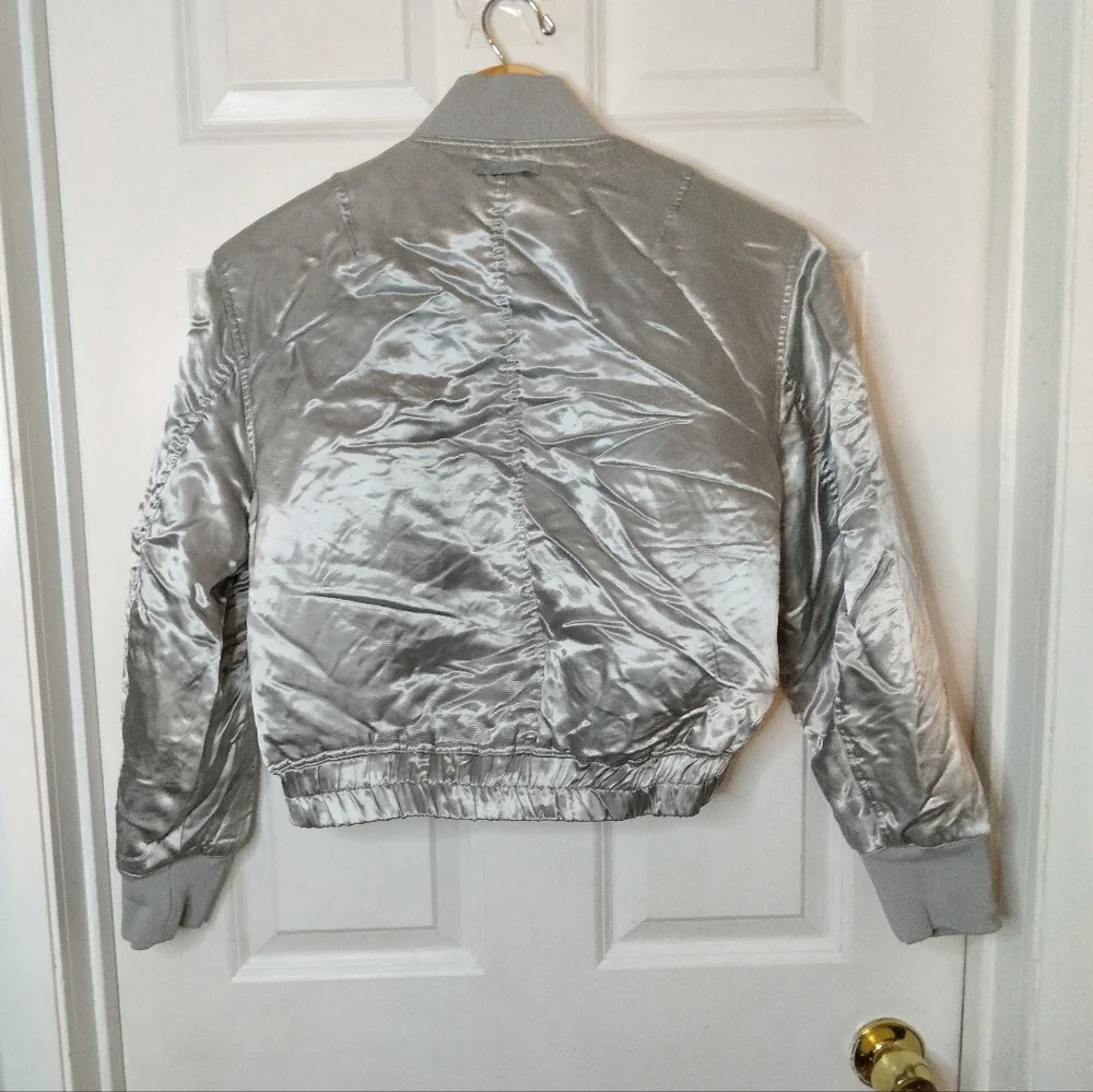 Elizabeth & James Royan Bomber Jacket Metallic Size S